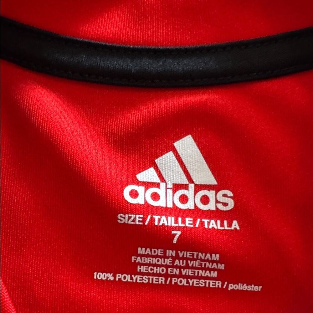 Adidas Red Short Sleeve Shirt and Under Armour blue Shirt Boys Size 7 - Picture 8 of 9